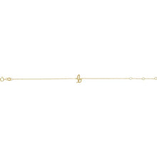 Load image into Gallery viewer, 14kt Gold Initial Bracelet
