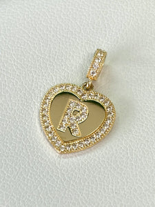 14kt Gold Small Initial Heart