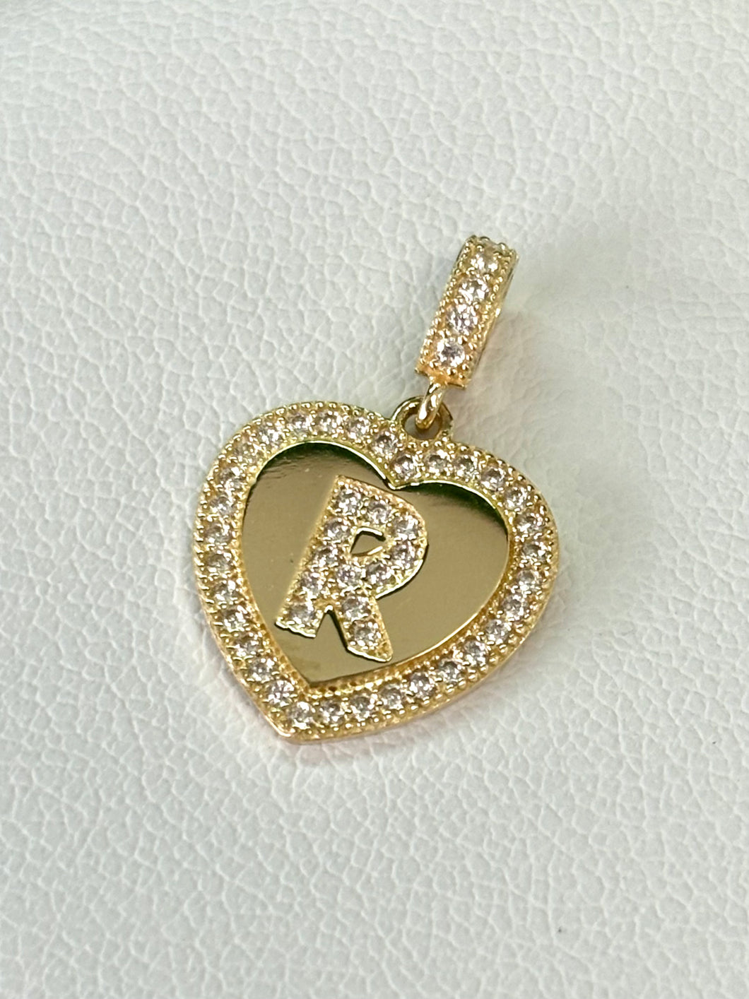 14kt Gold Small Initial Heart