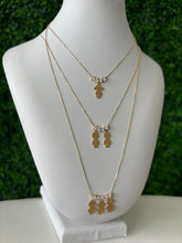 Load image into Gallery viewer, 14kt Gold Mother&#39;s Necklace with Children Charms
