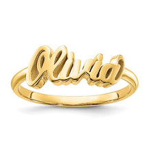 Load image into Gallery viewer, 14kt Gold Custom Name Ring
