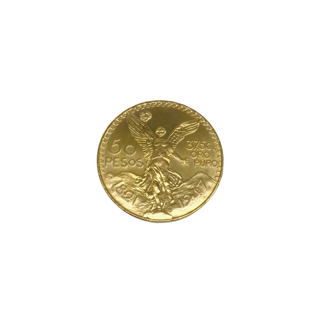 1947 Mexico Gold 50 Pesos Coin (Call for pricing)