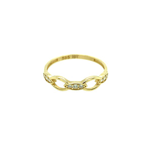 14k Gold Cubic Zirconia Ring