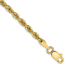Load image into Gallery viewer, 14k Semi-Solid Diamond-Cut Rope Anklet

