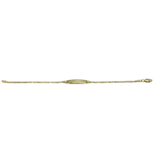 Load image into Gallery viewer, Figaro 14k Gold Children&#39;s ID Bracelet
