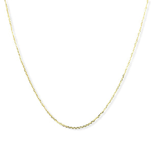 14k Gold Rolo Chain 18" 1 mm