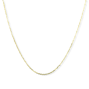 14k Gold Rolo Chain 1 mm 18"