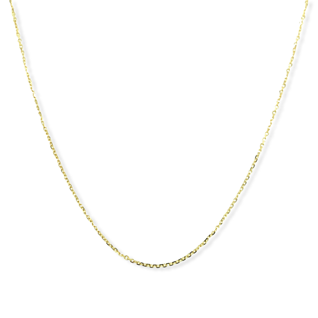 14k Gold Rolo Chain 1 mm 18