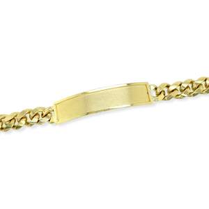 14k Solid Gold Miami Cuban ID Men's Bracelet