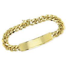 Load image into Gallery viewer, 14k Solid Gold Miami Cuban ID Men&#39;s Bracelet
