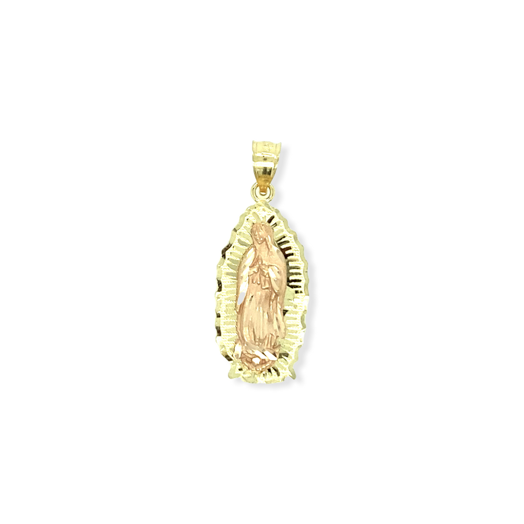 14k Gold Virgen de Guadalupe Pendant