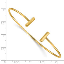 Load image into Gallery viewer, 14k Flexible Bar Bangle
