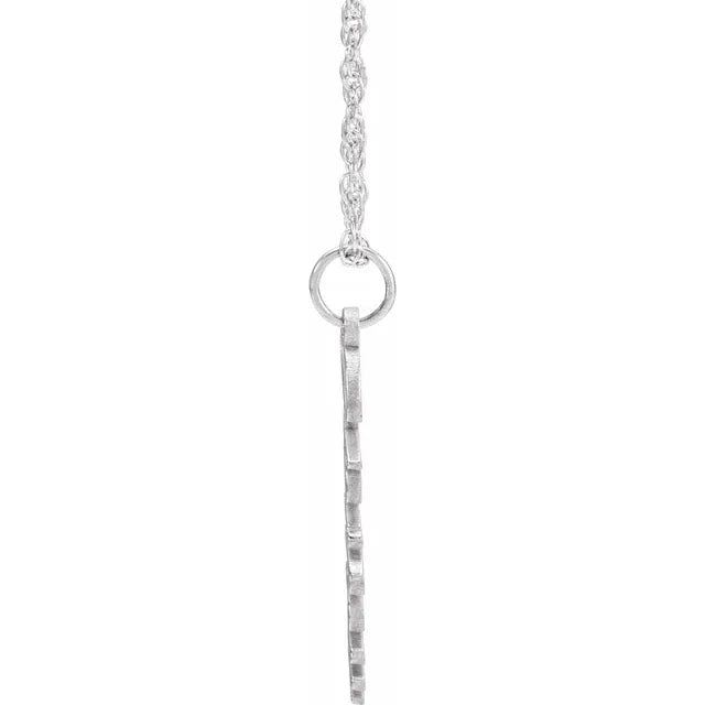 Sterling Silver Script Nameplate 16-18" Necklace