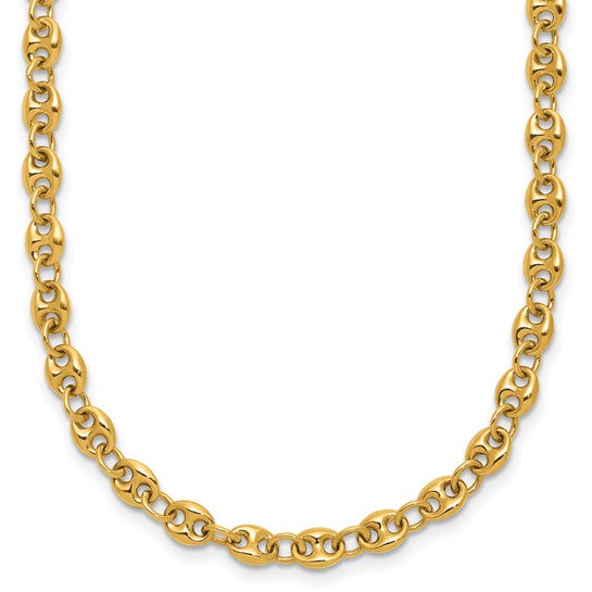 18kt Gold 4.5 mm Puffed Gucci Puff Chain 20" inch