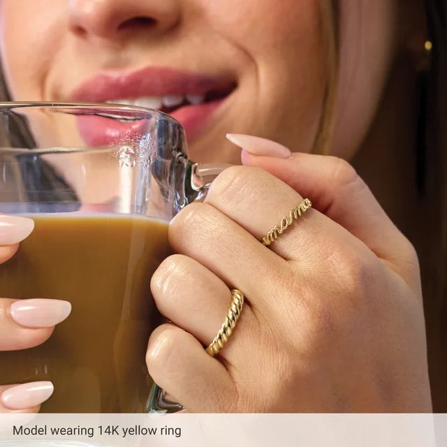 14K Yellow Gold Mama Ring
