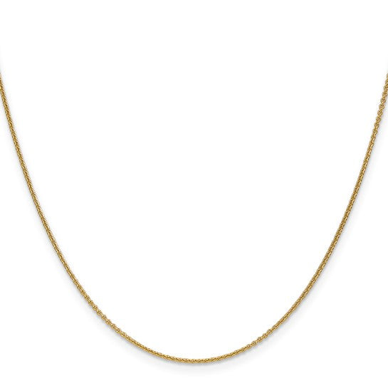 18kt Gold Cable Chain 16" inch