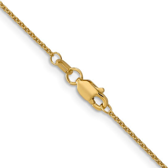 18kt Gold Cable Chain 16" inch