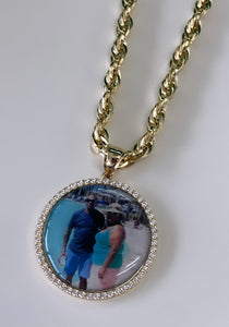 14kt Gold Custom Memory Pendant