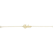 Load image into Gallery viewer, 14kt Custom Script Nameplate Bracelet
