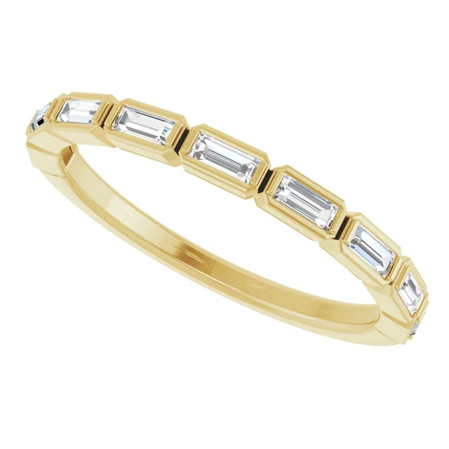 14K Yellow Gold 1/4 CTW Lab-Grown Diamond Anniversary Band