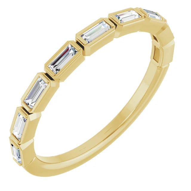 14K Yellow Gold 1/4 CTW Lab-Grown Diamond Anniversary Band