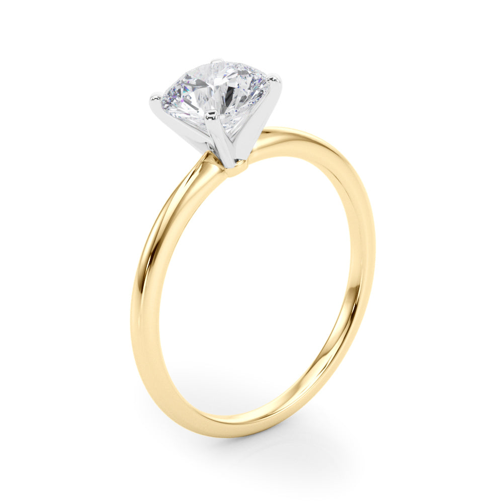 14KY 2 Carat Lab Grown Diamond Round 4-Prong Solitaire Engagement Ring