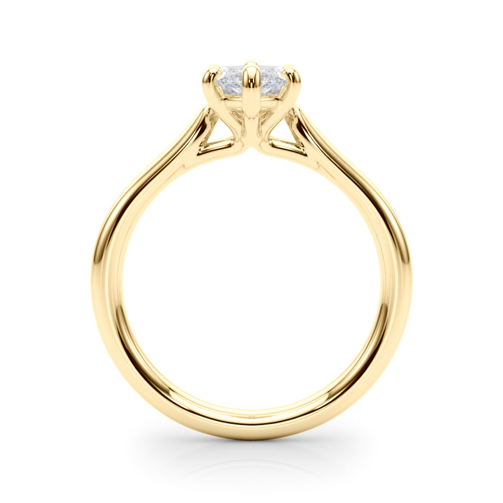 14KY 1.5 Carat Lab Grown Diamond Solitaire Marquise Engagement Ring