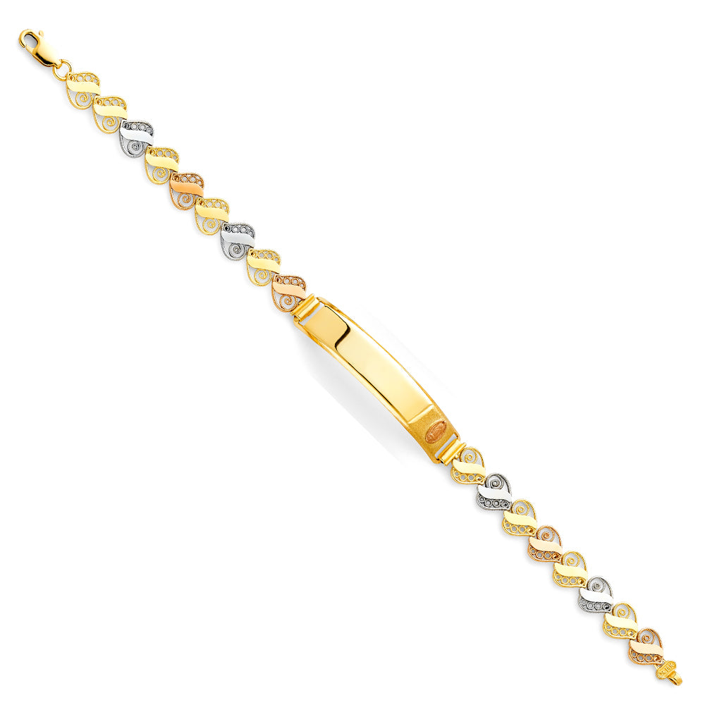 14K 3C Guadalupe ID Bracelet