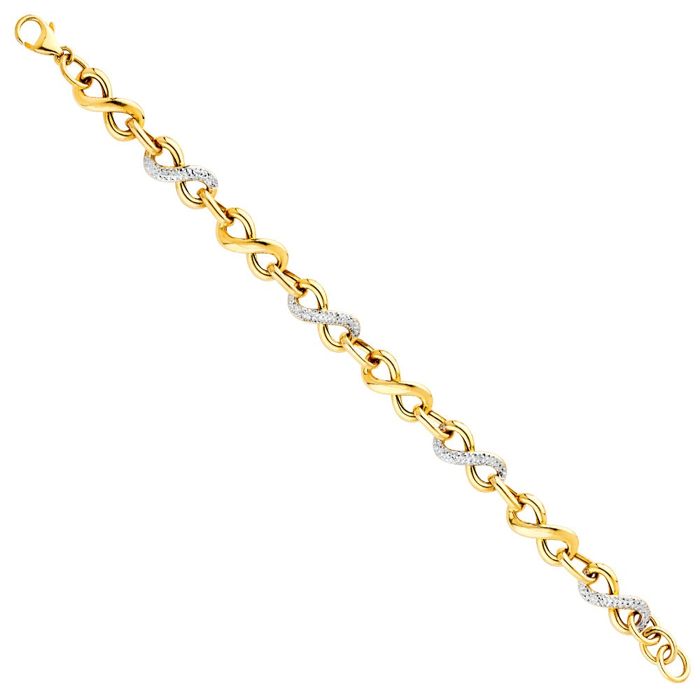 14KY Infinity Bracelet