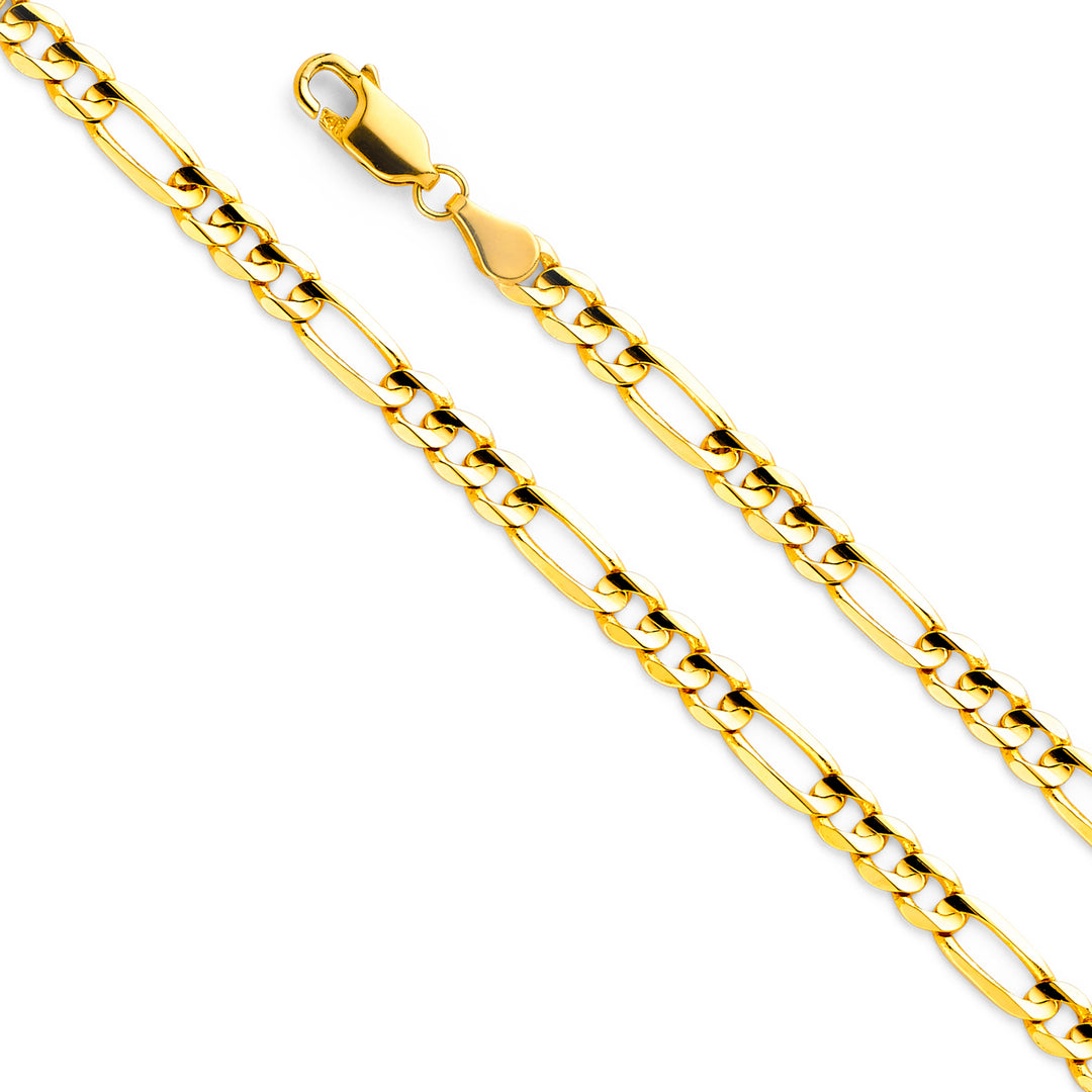 14KY 4.5mm Figaro 3+1 Chain (24")