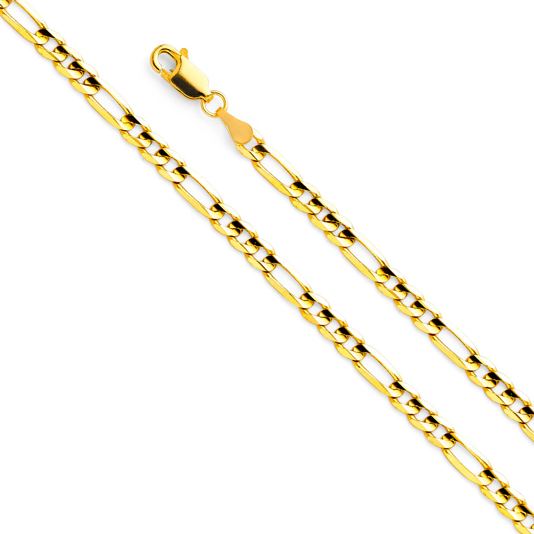 14KY 3.8mm Figaro 3+1 Chain (24")