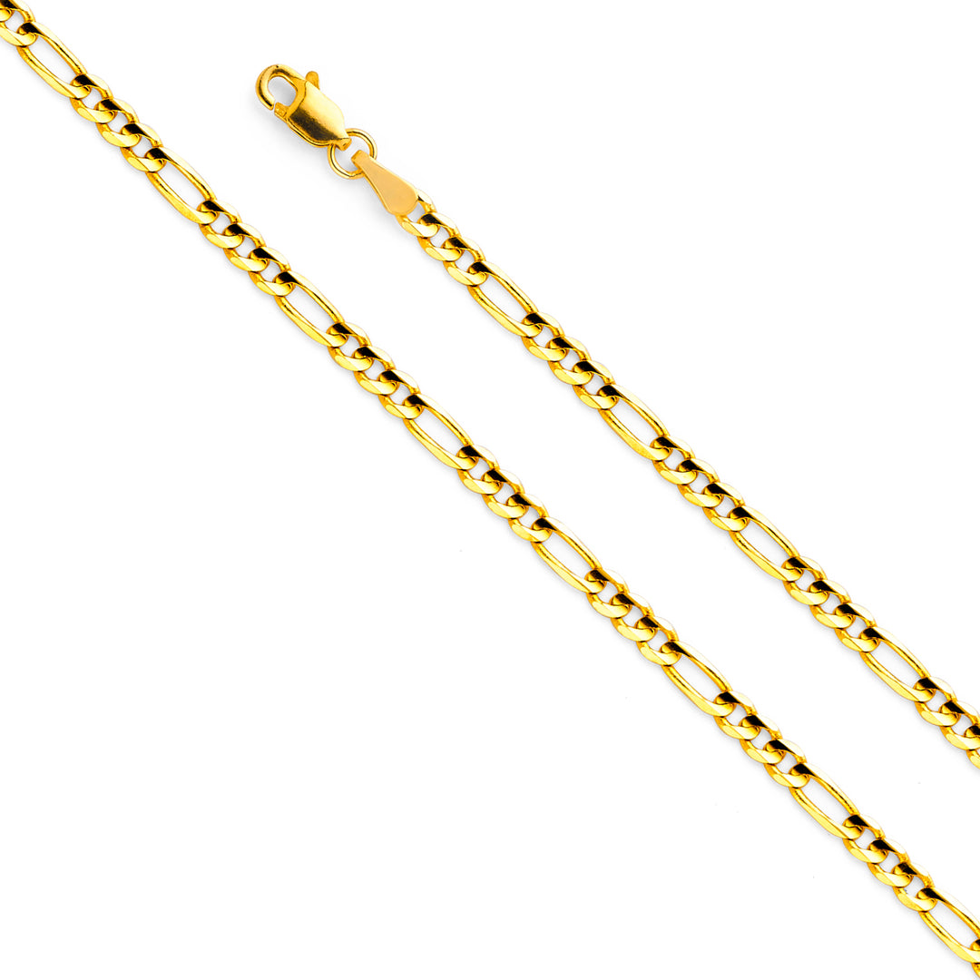 14KY 3.1mm Figaro 3+1 Chain (16")