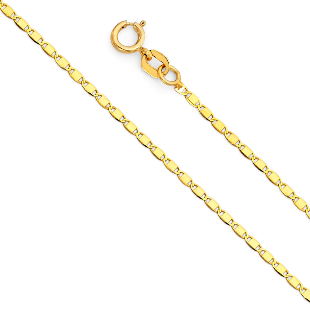 14KY 1.3mm Valentino Chain 18" inch