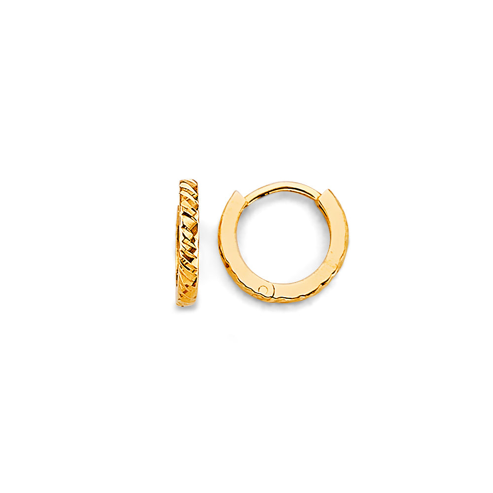 14KY DC Huggies Earrings