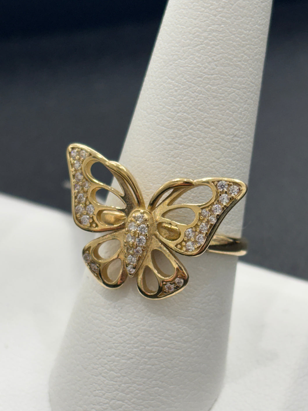 14kt Gold Butterfly Ladies Ring