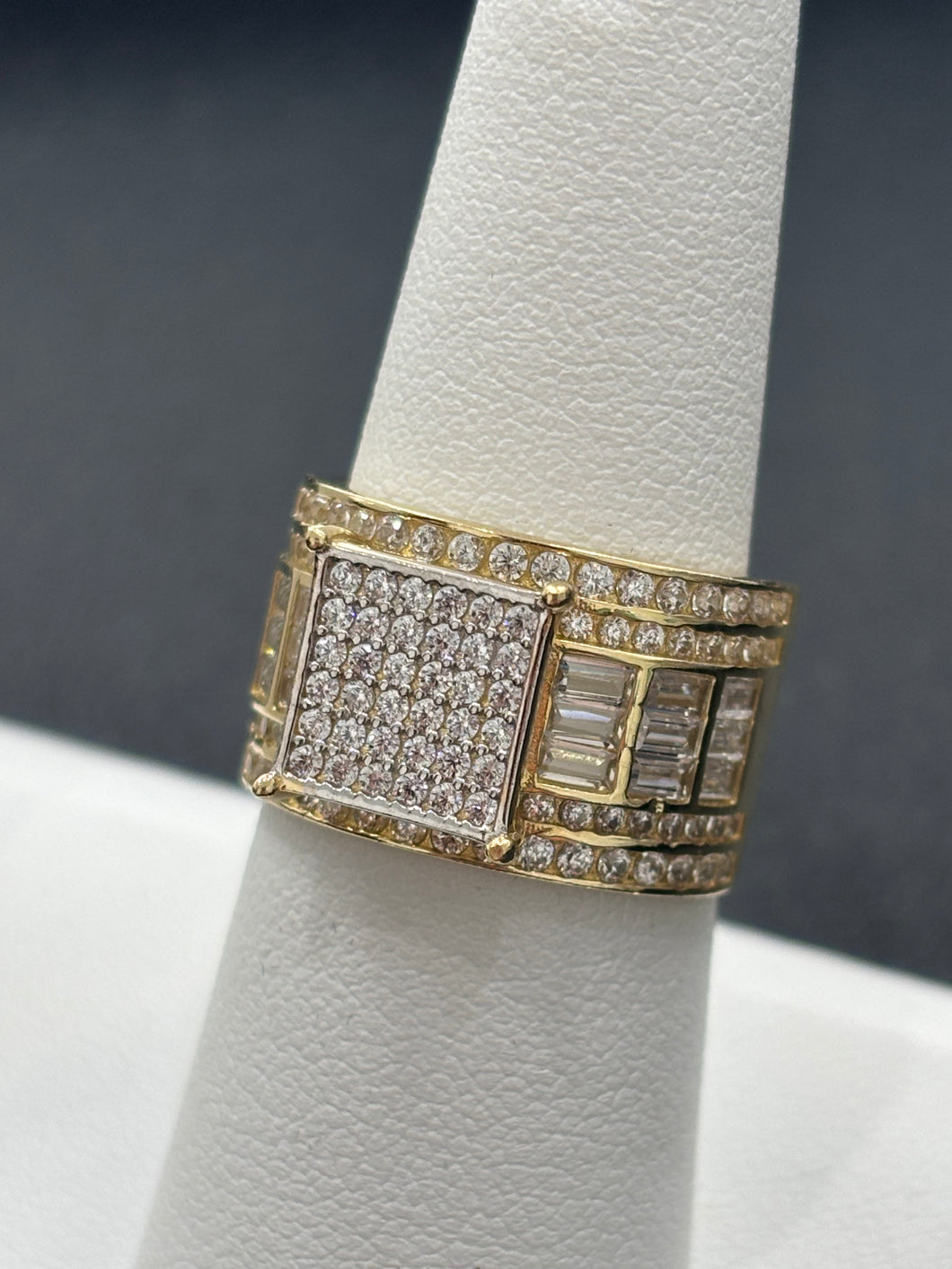 14kt Gold Princess Cut Ladies Ring