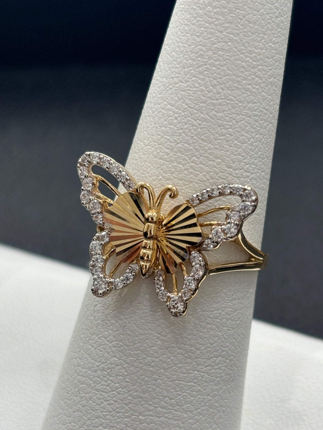 14kt Gold Butterfly Ladies Ring