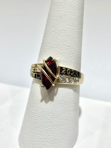 14kt Gold Class of 2025 Ladies Graduation Ring