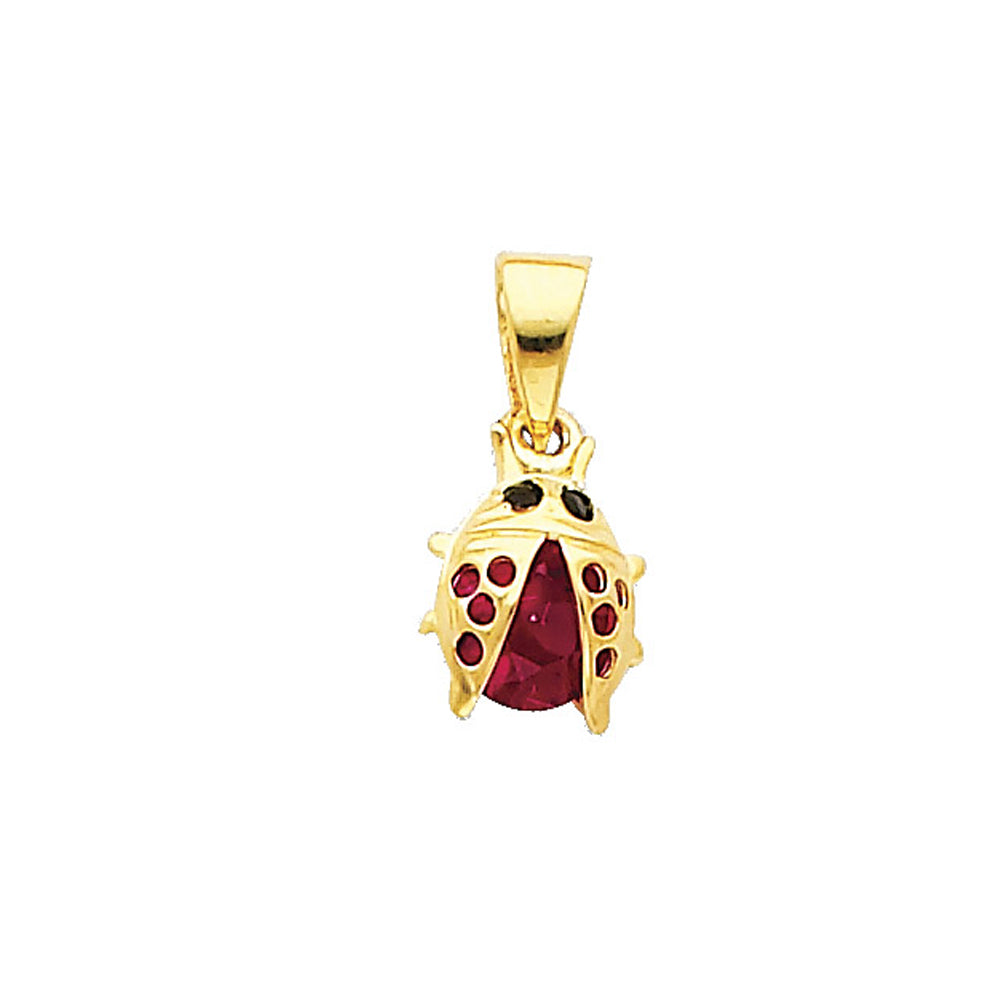 14KY Ladybug Pendant