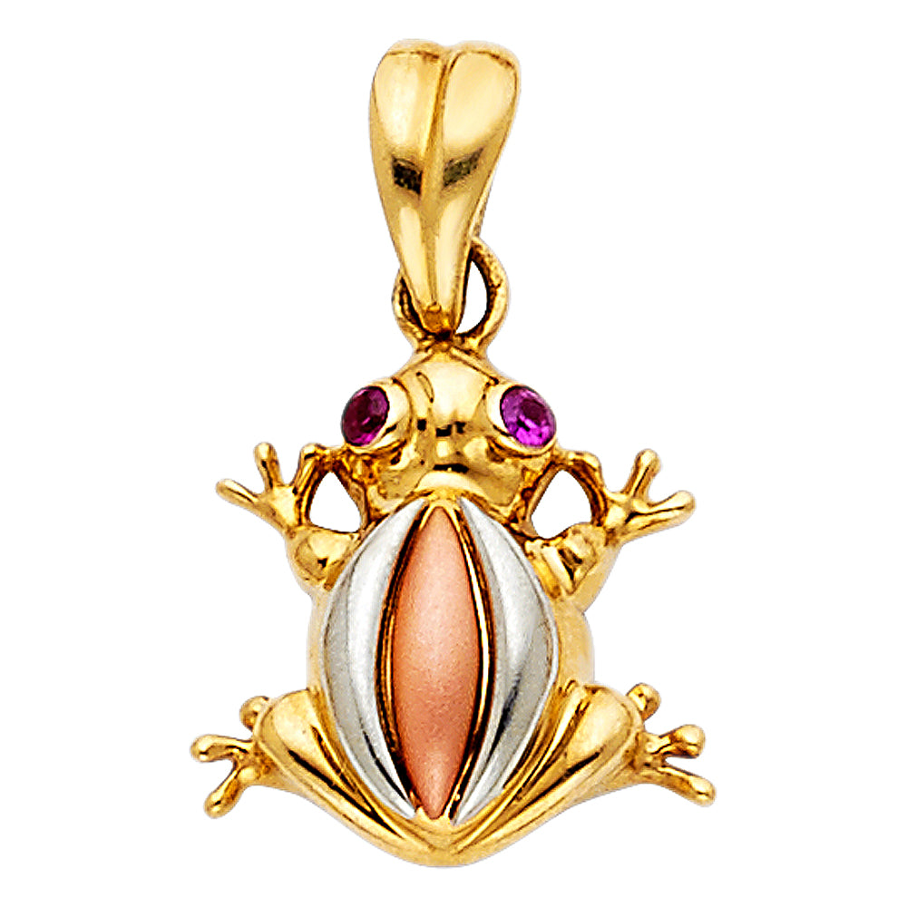 14KY Frog Pendant