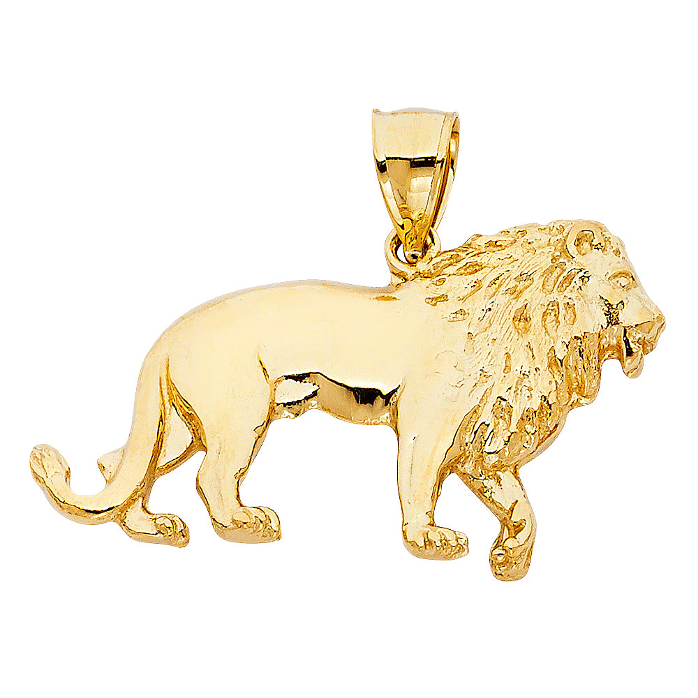 14KY Large Lion Pendant