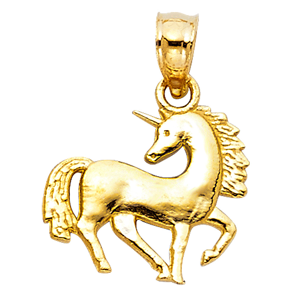 14KY Unicorn Pendant