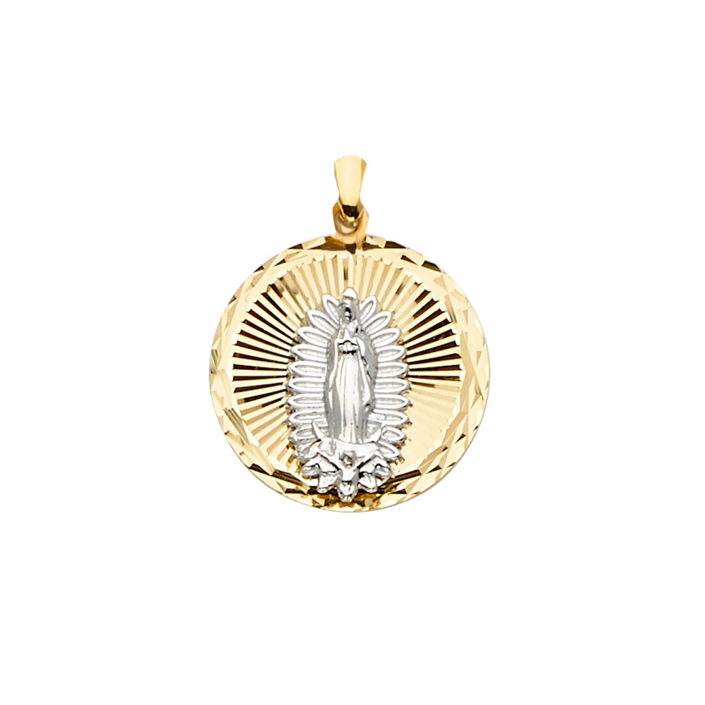14K 2T Guadalupe Pendant