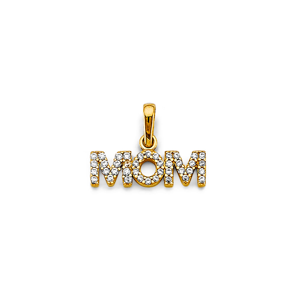 14KY "Mom" Pendant