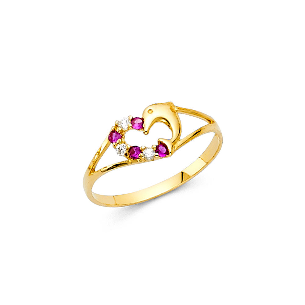 14KY Baby CZ Ring