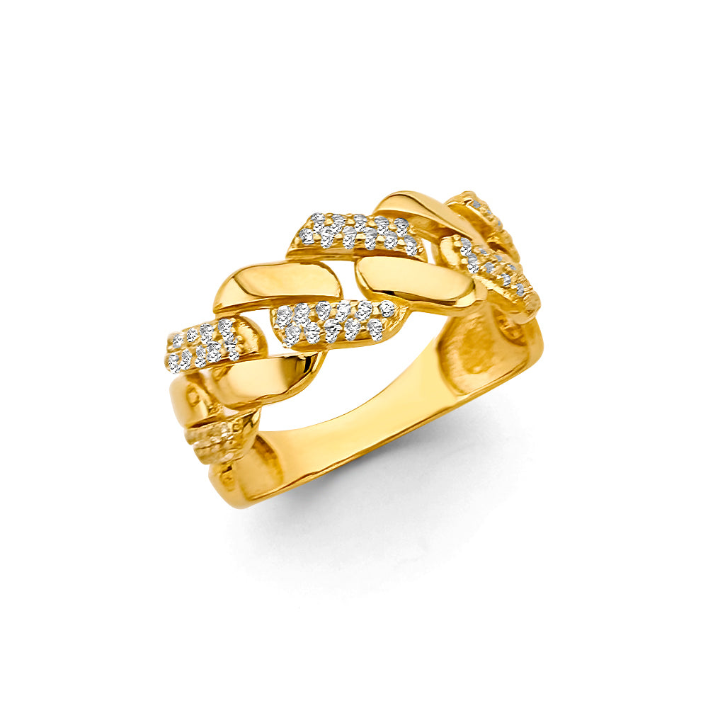 14KY Cuban Link Style Ring