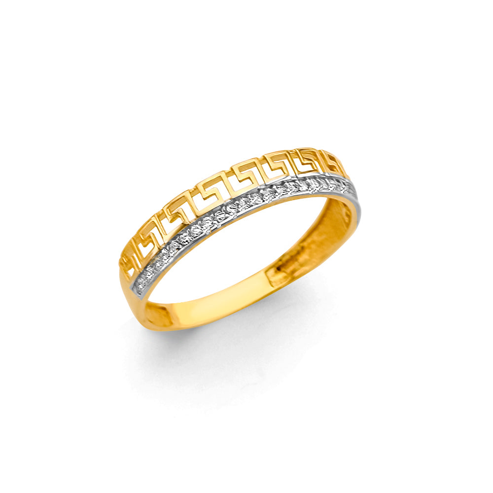 14KY Greek Design Ring