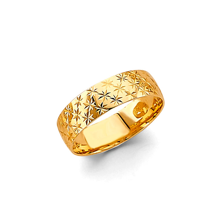 14KY 6mm DC Wedding Band (2 Pc Set)