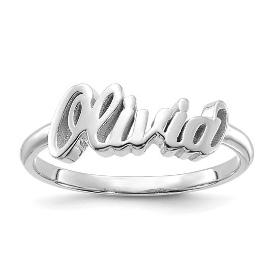 Sterling Silver (.925) Custom Name Ring
