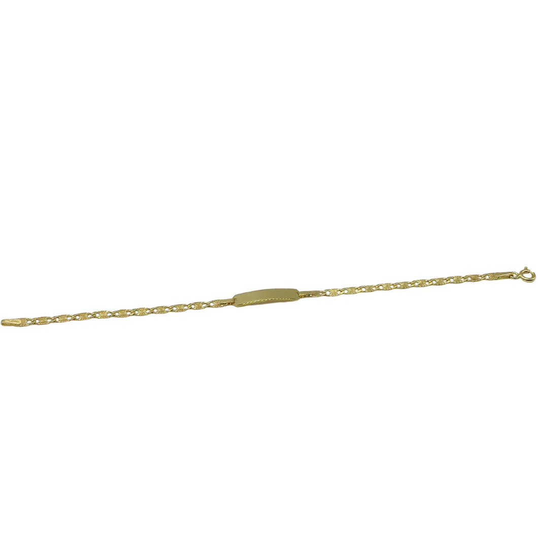 14k Gold Children's ID Bracelet